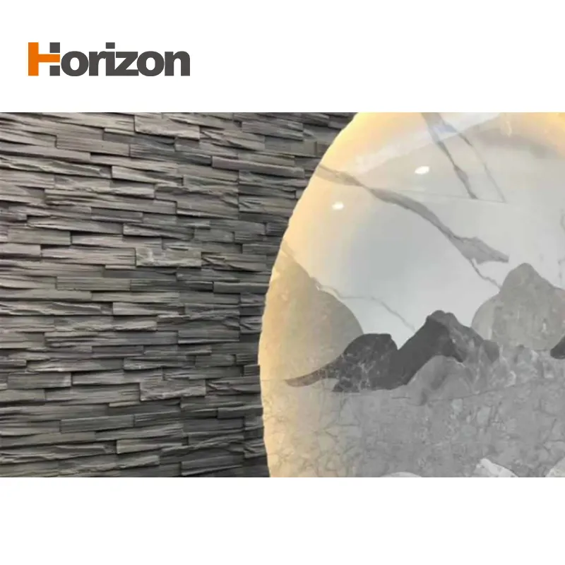 3D-Textured PU Stone-Look Wall Panel For Interior And Exterior Wall Cladding