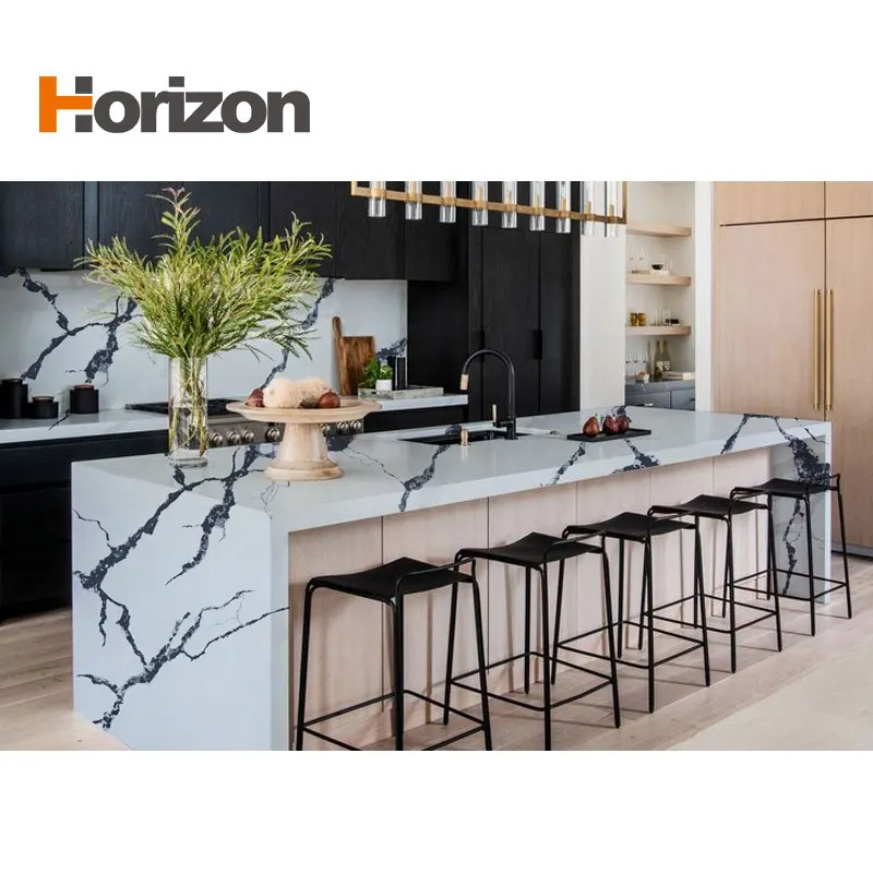 White Engineered Quartz Slab 3200x1600mm