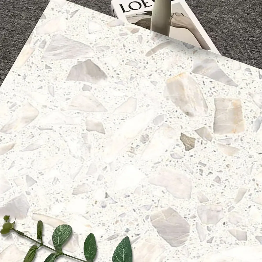 Terrazzo-Look Porcelain Floor Tile 600x600mm