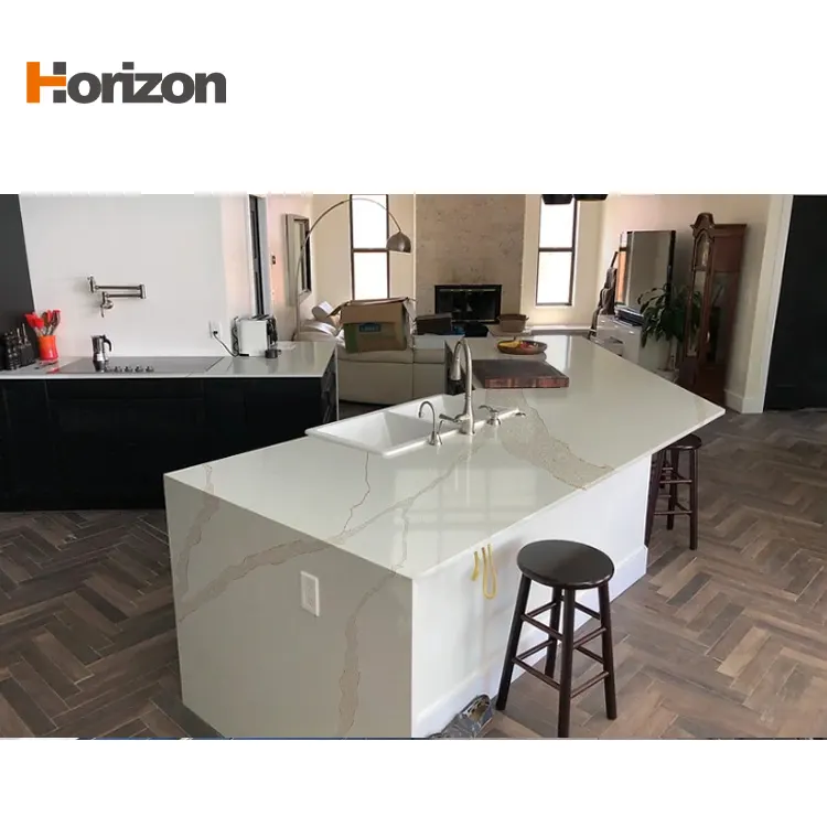 Jade-Look White Engineered Quartz Slab 3200x1600mm