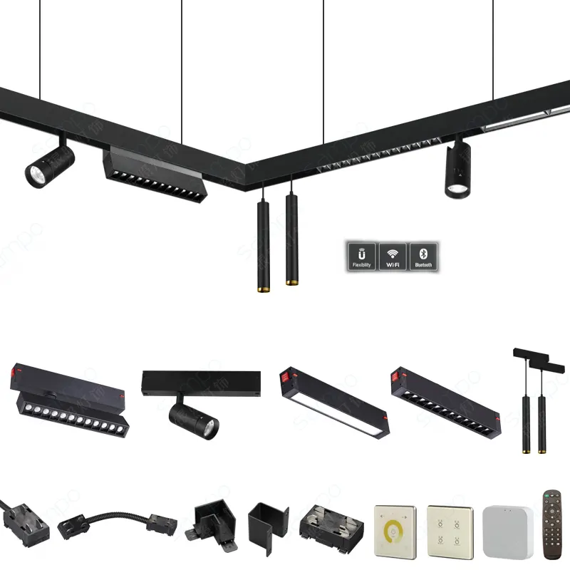Aluminum LED Track Pendant Light 7-27W