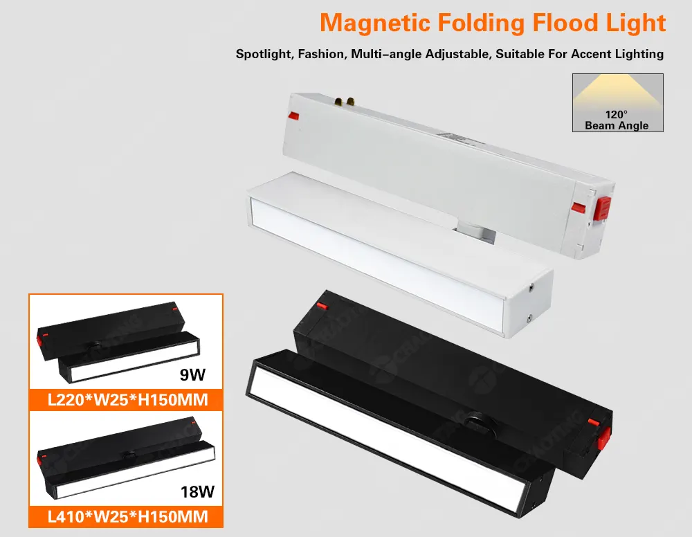 Rotatable Tuya Smart Dimmable Magnetic LED Track Floodlight