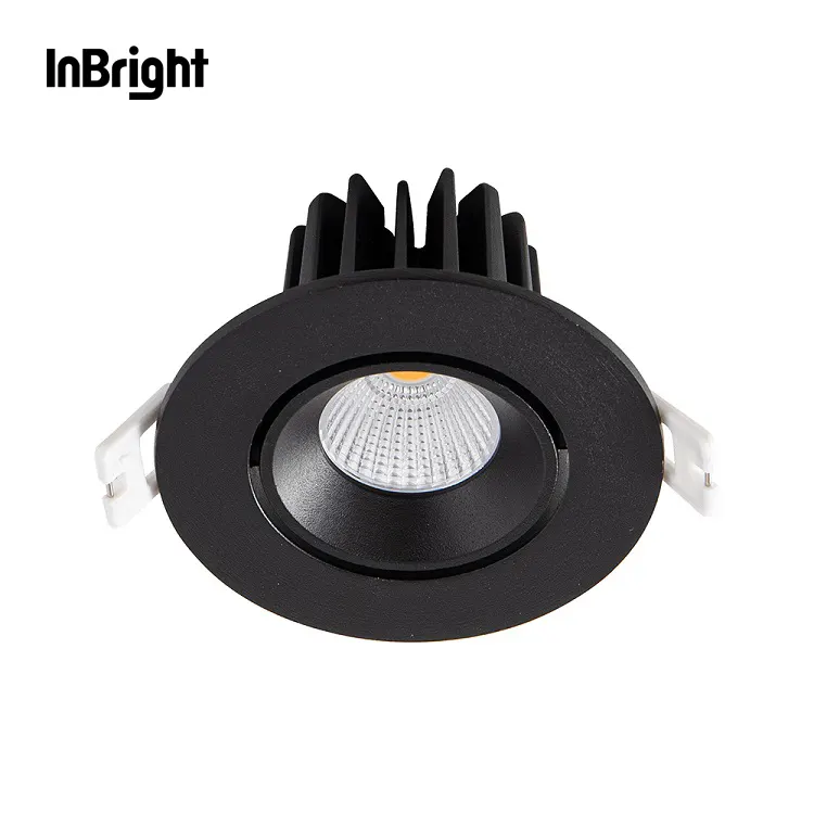 Adjustable Dimmable Recessed LED Downlight Black/White 8W IP65