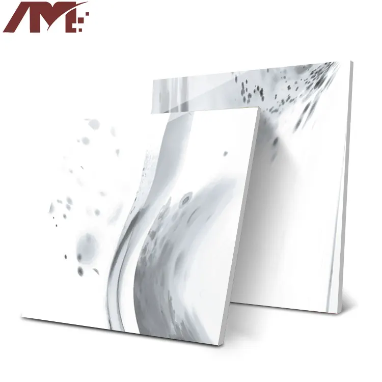 Carrara White Polished Porcelain Floor Tile 600x600mm product sample