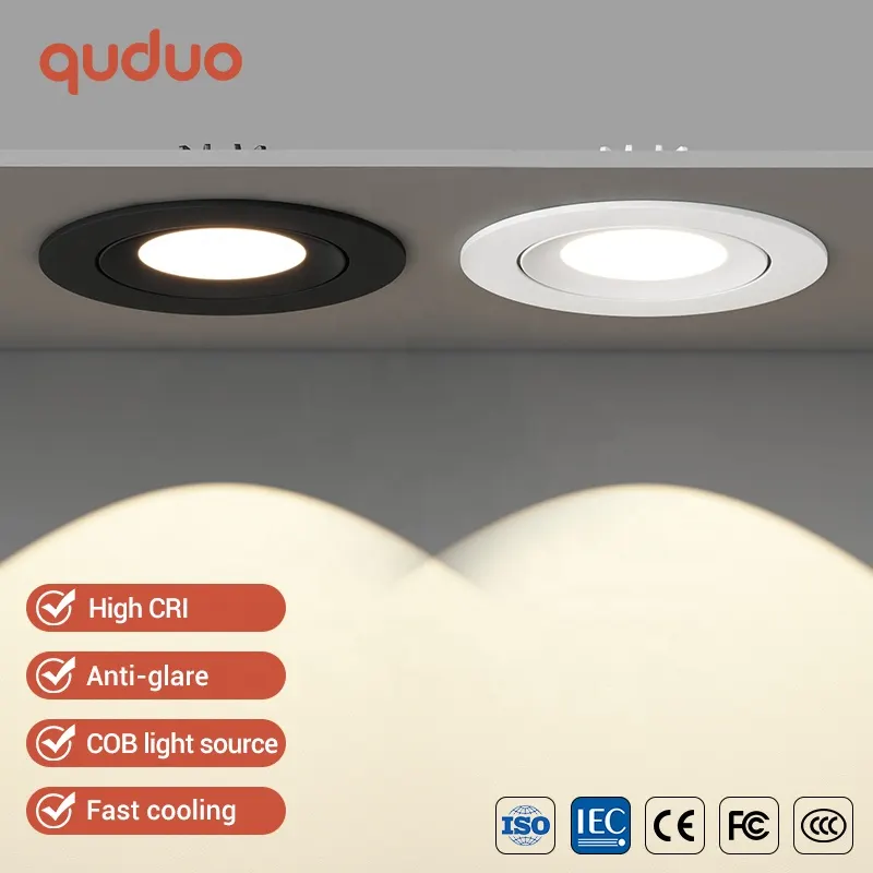 Adjustable Slim Recessed COB LED Downlight 7-18W product sample