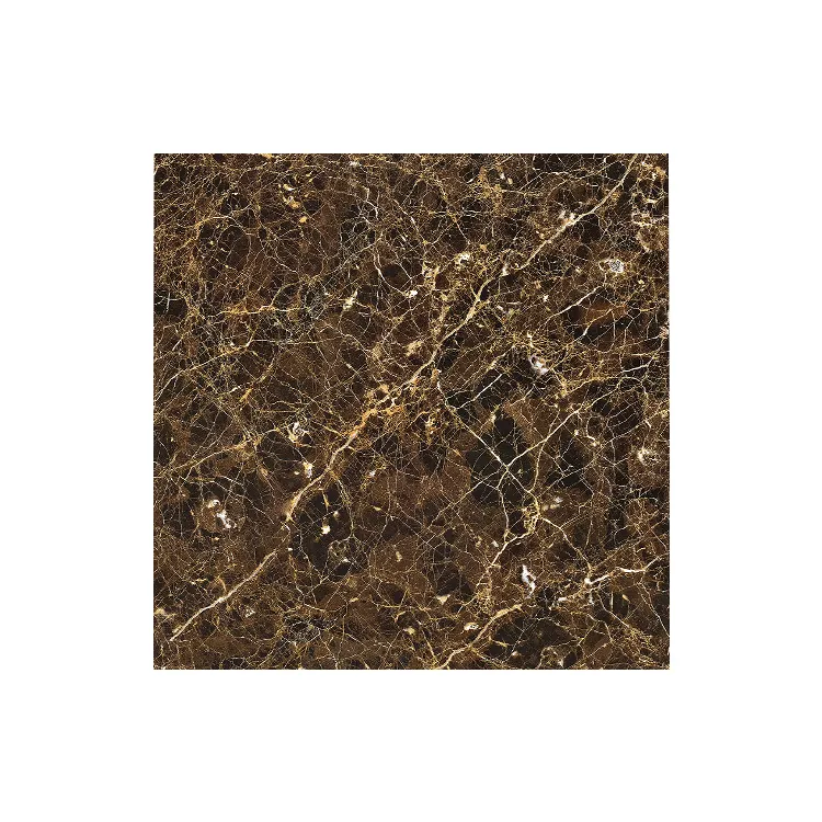 Marble-Look Glossy Porcelain Wall And Floor Tile 600x600mm