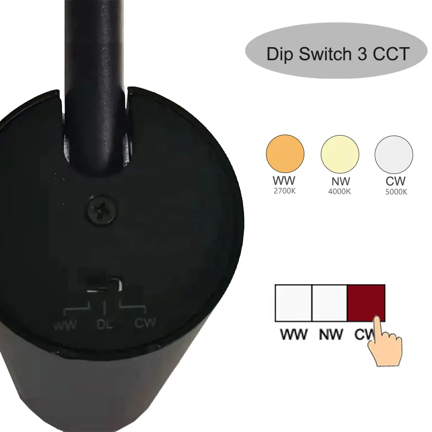 Adjustable Aluminum LED Track Spotlight 6-35W 0910a