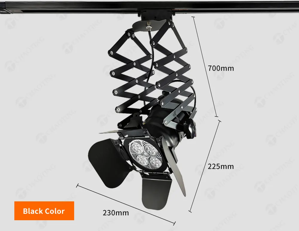 Adjustable Zoomable Track Spotlight Housing E27 PAR30