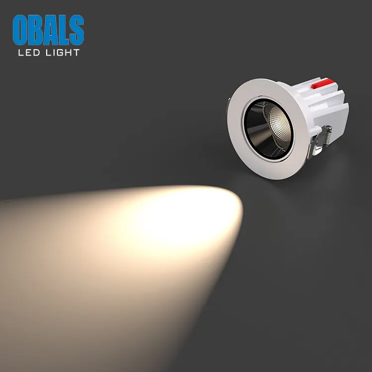 Adjustable Recessed/Surface-Mounted Round COB LED Downlight 9-30W