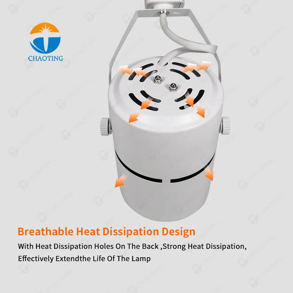 Adjustable Surface-Mounted Track Spotlight Housing E27