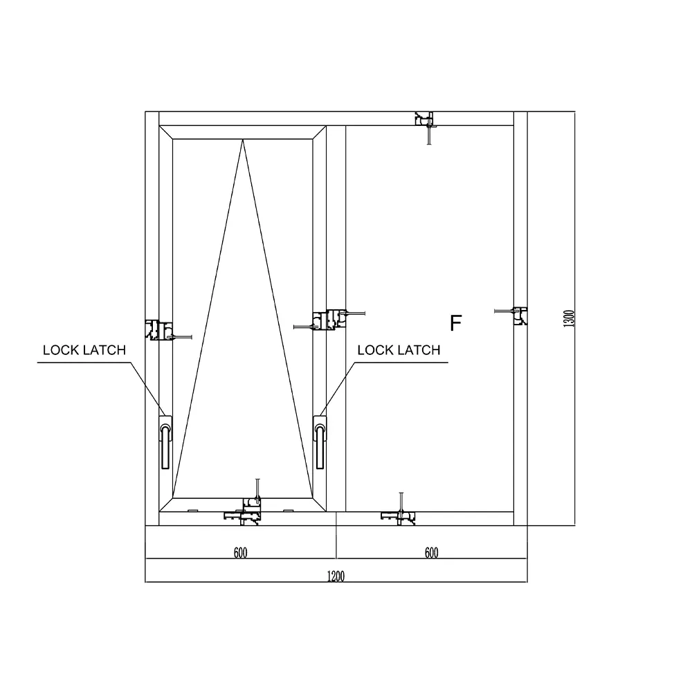 Aluminum Crank Awning Window 5+12A+5mm with Double Tempered Glazing