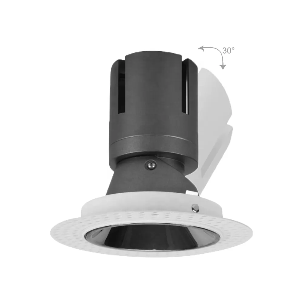 Trimless Recessed Aluminum LED Downlight 9-40W