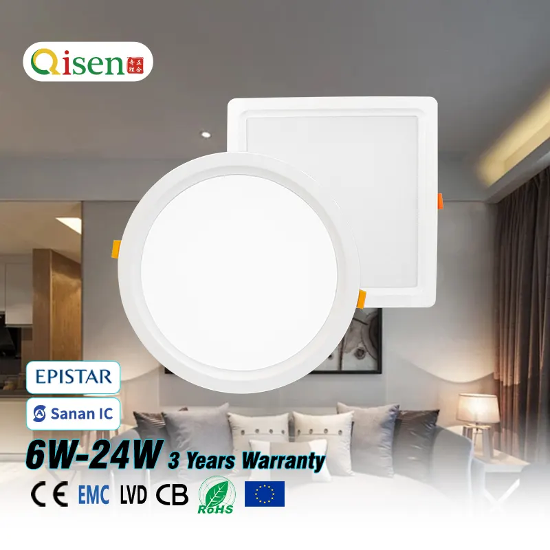 Dimmable Recessed Round LED Downlight 6-24W product sample