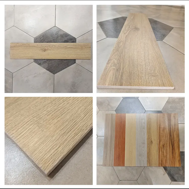 Non-Slip Wood-Look Matte Ceramic Floor Tile 150x800mm