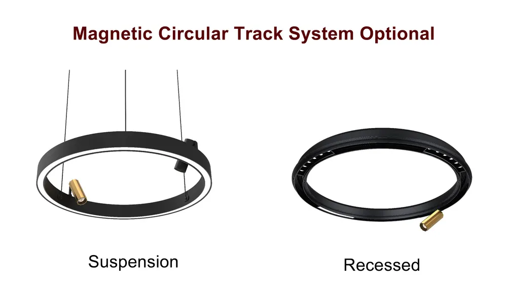 Adjustable Slim Aluminum Magnetic LED Track Spotlight 5-30W 48V
