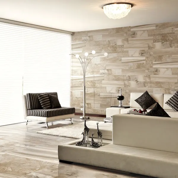 Wood-Look Glazed Porcelain Floor Tile 600x600mm