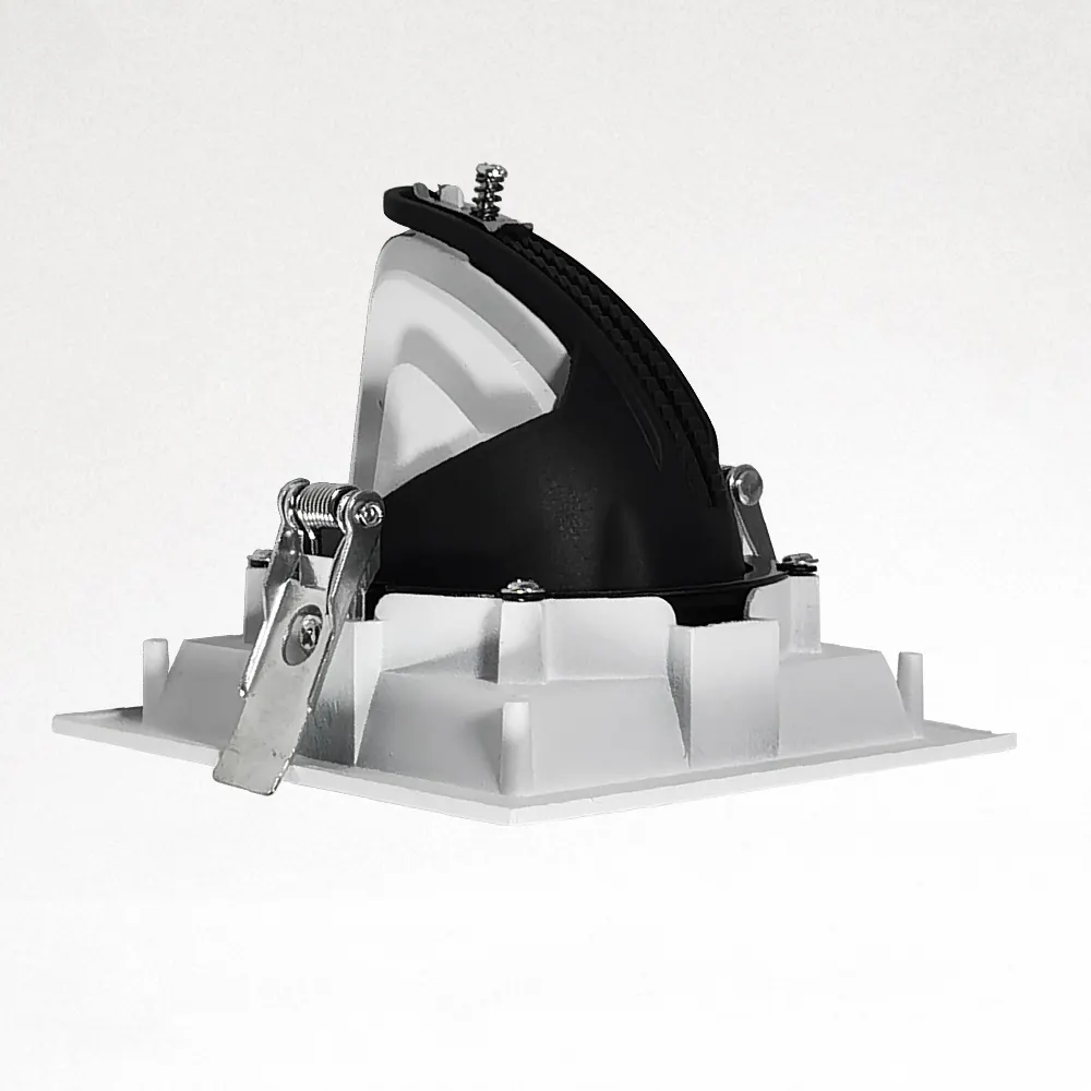Adjustable Recessed Square LED Downlight White 12-40W