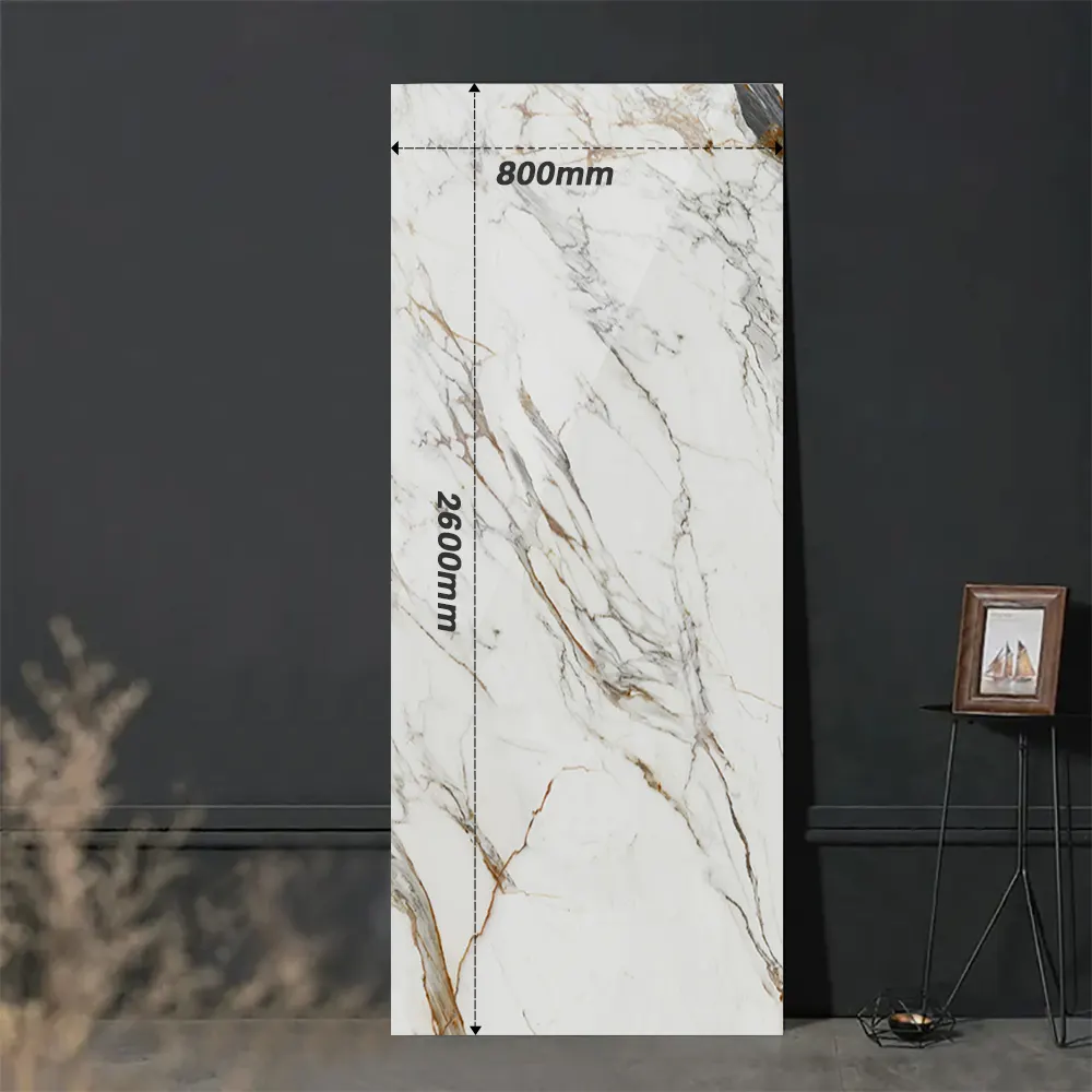 Calacatta Sintered Stone Slab 800x2600mm