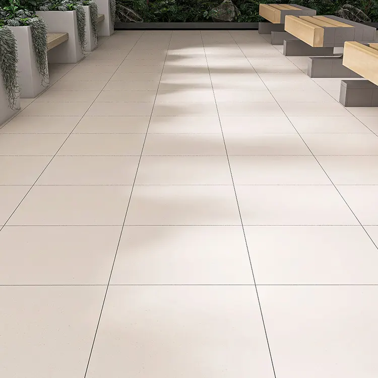 Granite-Look Gray Matte Porcelain Outdoor Tile 600x600mm