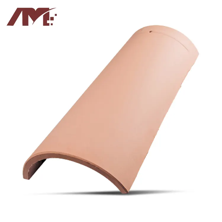 Red Glazed Clay Roof Tile For Exterior Roofing