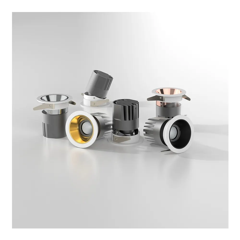 Anti-Glare Recessed Round COB LED Downlight 12/15W