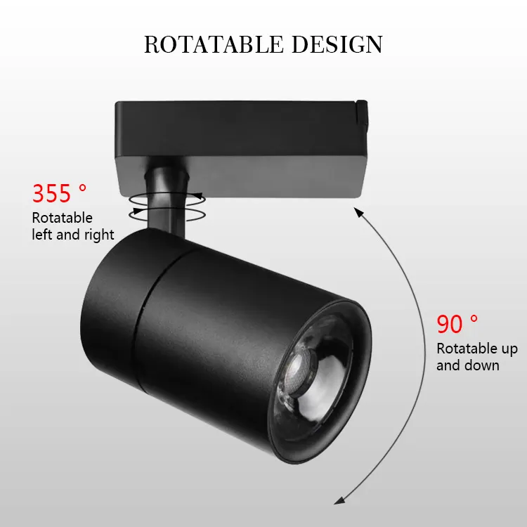 Aluminum Magnetic COB LED Track Spotlight 18-36W