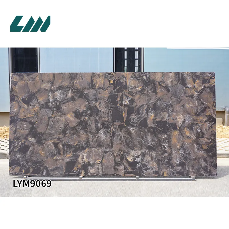 Brown Engineered Quartz Slab 3200x1600mm