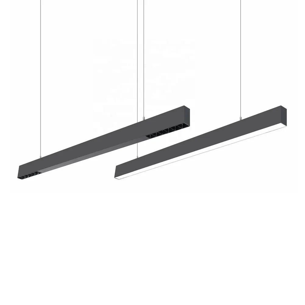 Smart Aluminum Linear LED Pendant Light Black/White 20-50W
