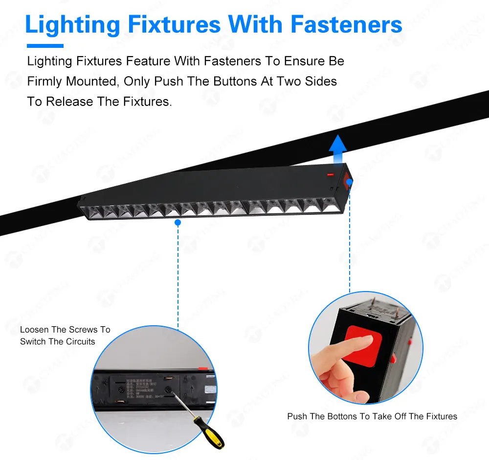 Dimmable Aluminum LED Track Spotlight 8-30W