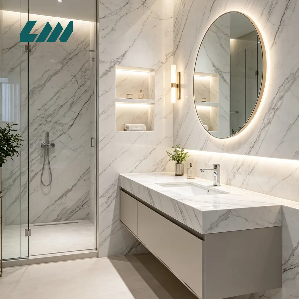 Polished Engineered Quartz Slab 3200x1600mm