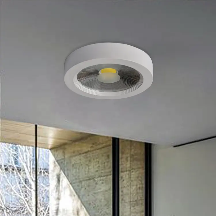 Surface-Mounted Round Aluminum COB LED Downlight 8-45W IP65