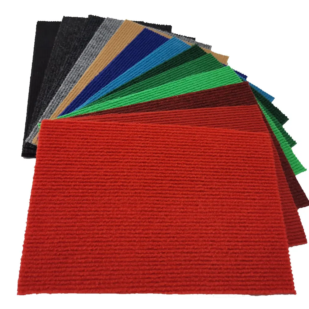 Ribbed Polyester Carpet Roll With Latex Backing