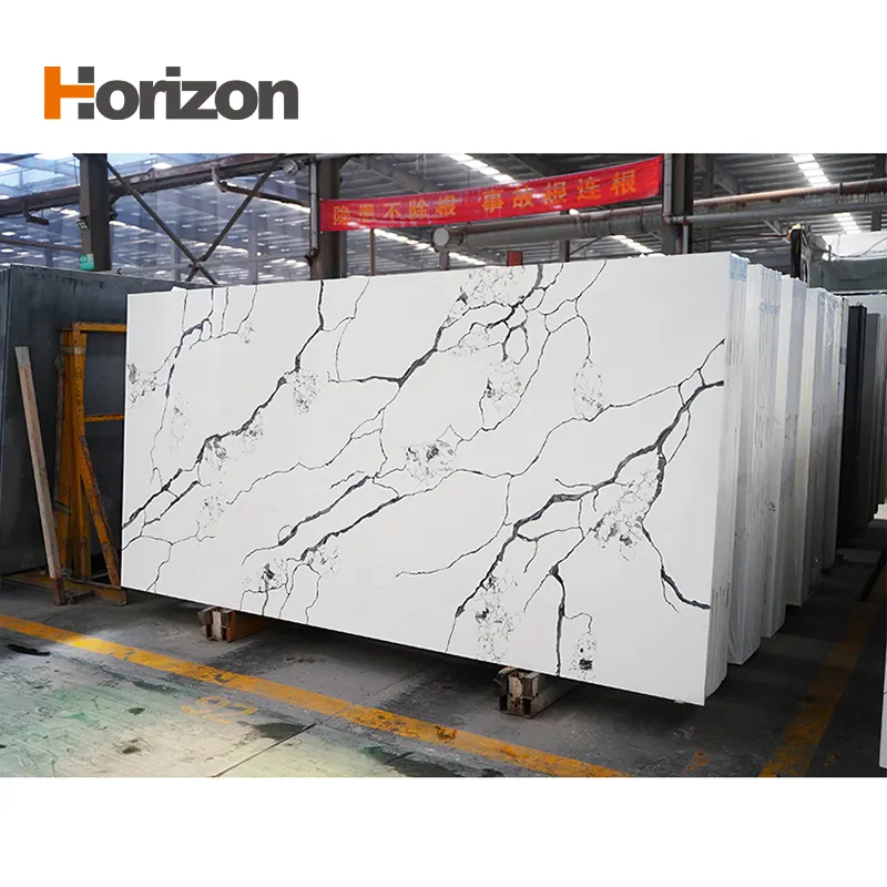 Calacatta White Engineered Quartz Slab