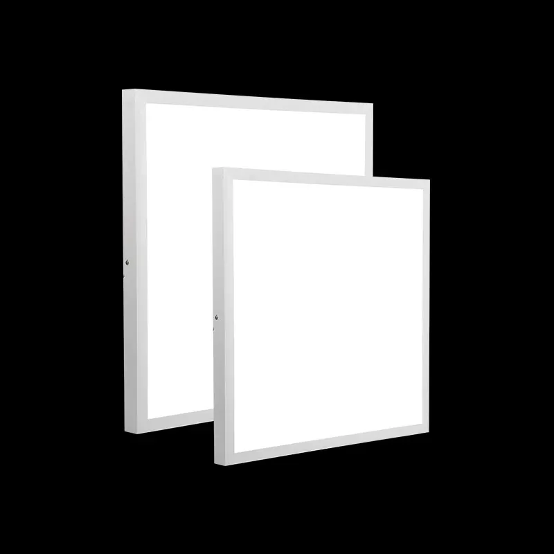 Slim Surface-Mounted Round LED Panel Light 33x25x63 Black/White IP65
