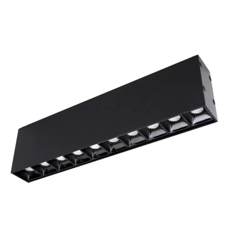 Surface-Mounted Rectangular Aluminum LED Grille Spotlight