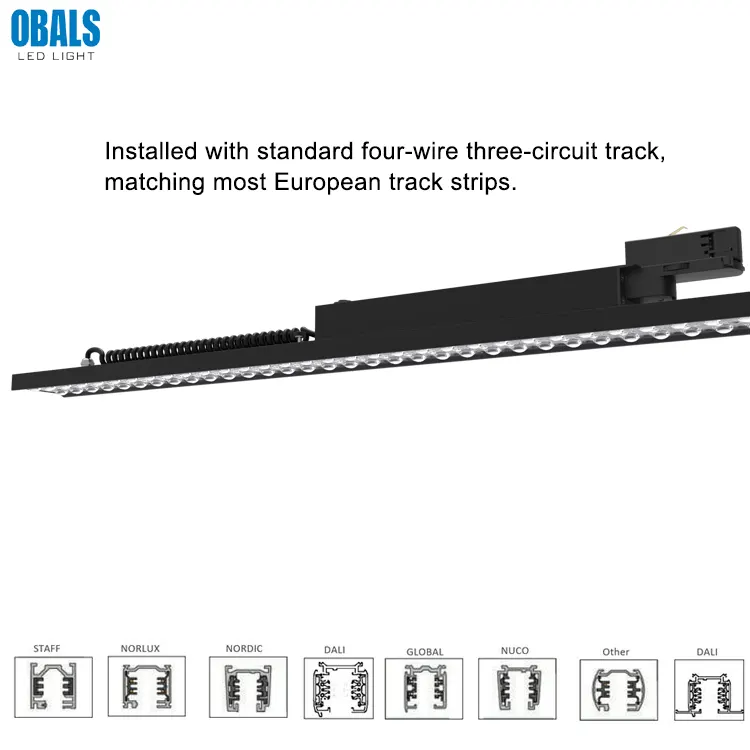 Surface-Mounted Aluminum Linear LED Track Light 60/75W