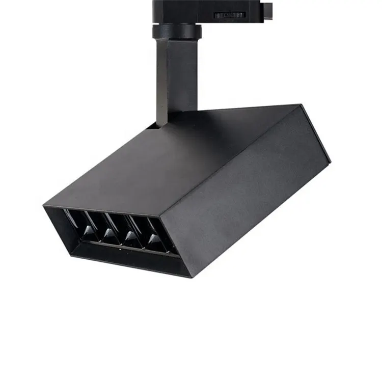Adjustable Zoomable Aluminum LED Track Spotlight Black/White 20/30W For 4-Wire Track