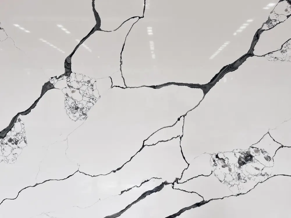 Calacatta White Engineered Quartz Slab 3200x1600mm
