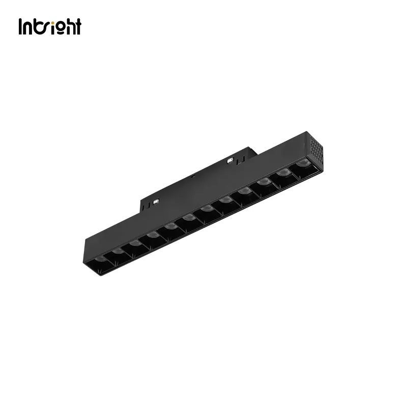 Anti-Glare Dimmable DALI Magnetic Track Linear LED Grille Light 10-20W 48V