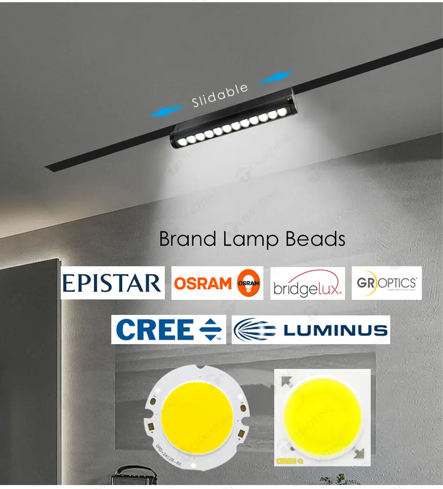 Tuya Smart Aluminum Magnetic LED Track Spotlight 6-18W 48V