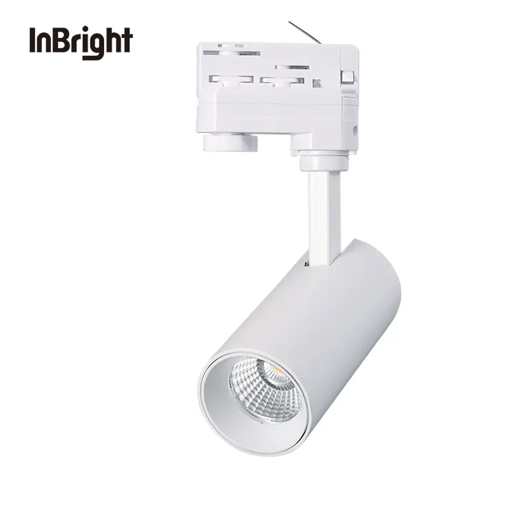 Adjustable Aluminum COB LED Track Spotlight 12-36W For 2-Wire Track