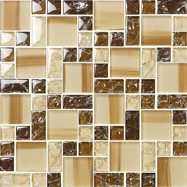 White/Blue Porcelain Mosaic Tile