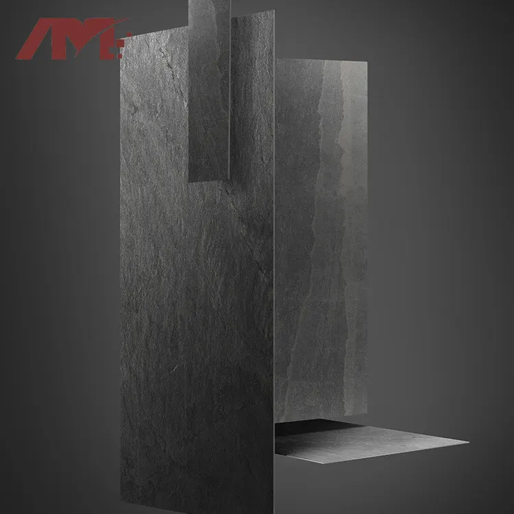Non-Slip Stone-Look Gray Porcelain Floor Tile 600x1200mm