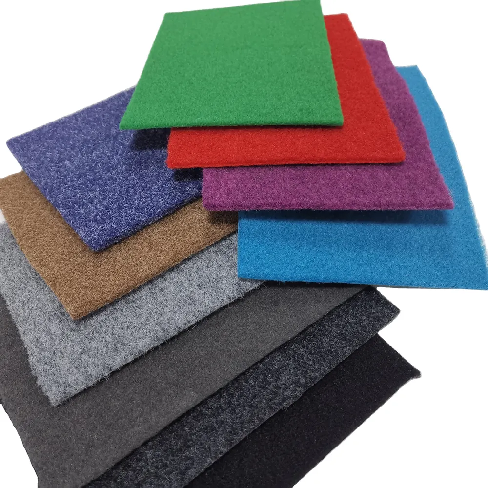 Velour Red Polyester Exhibition And Event Carpet product sample