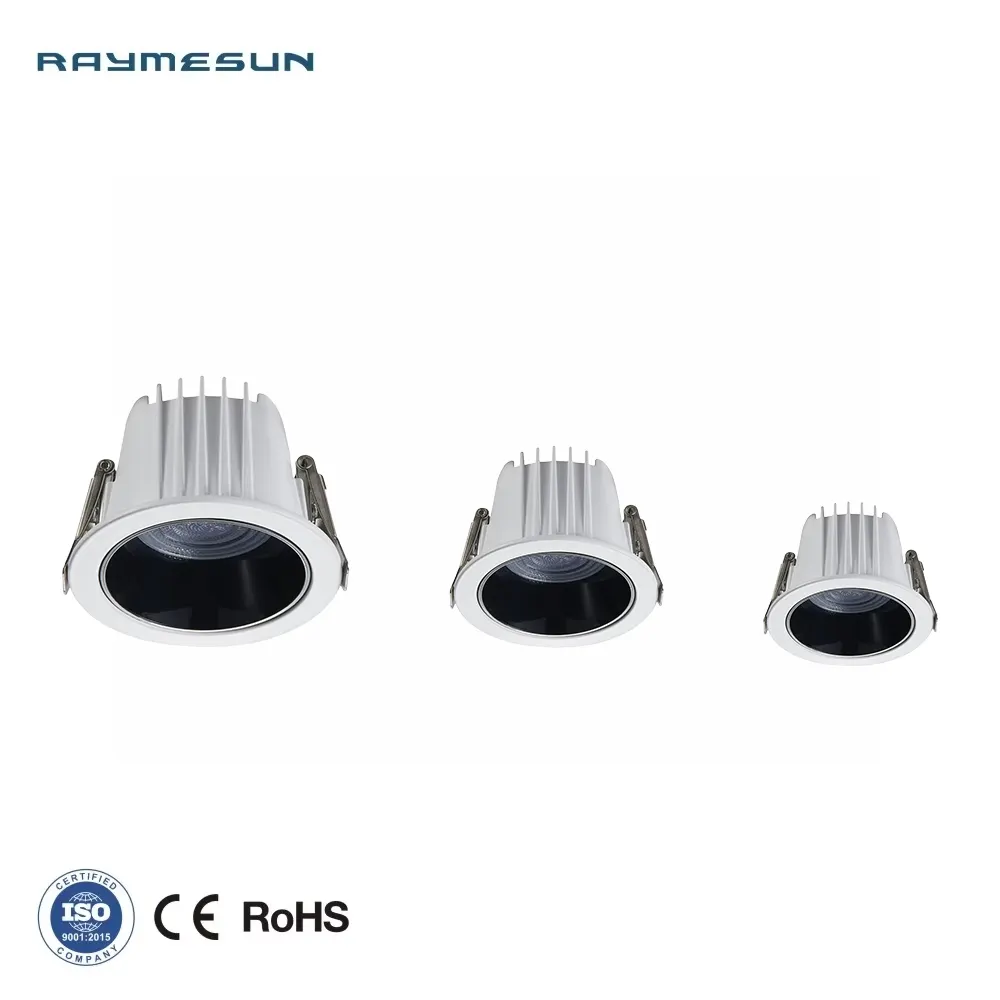 Recessed Aluminum LED Downlight Black/White 6W