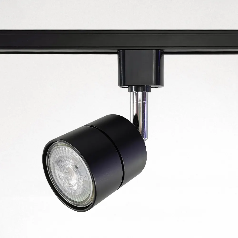 Adjustable Aluminum Track Spotlight Housing Black/White MR16/GU10