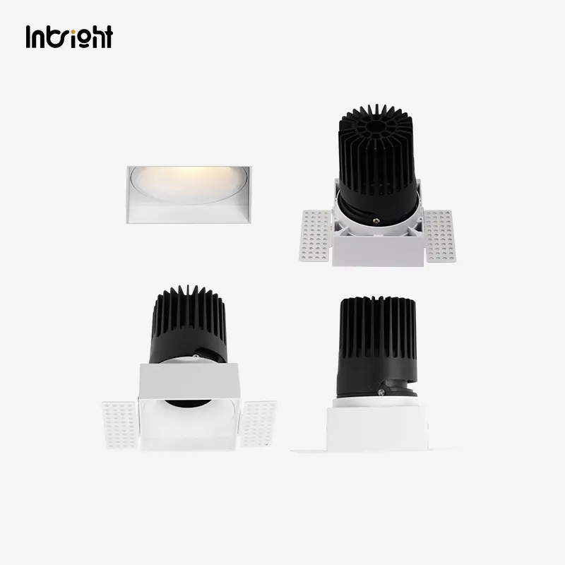 Square Trimless Dimmable LED Downlight 10-28W