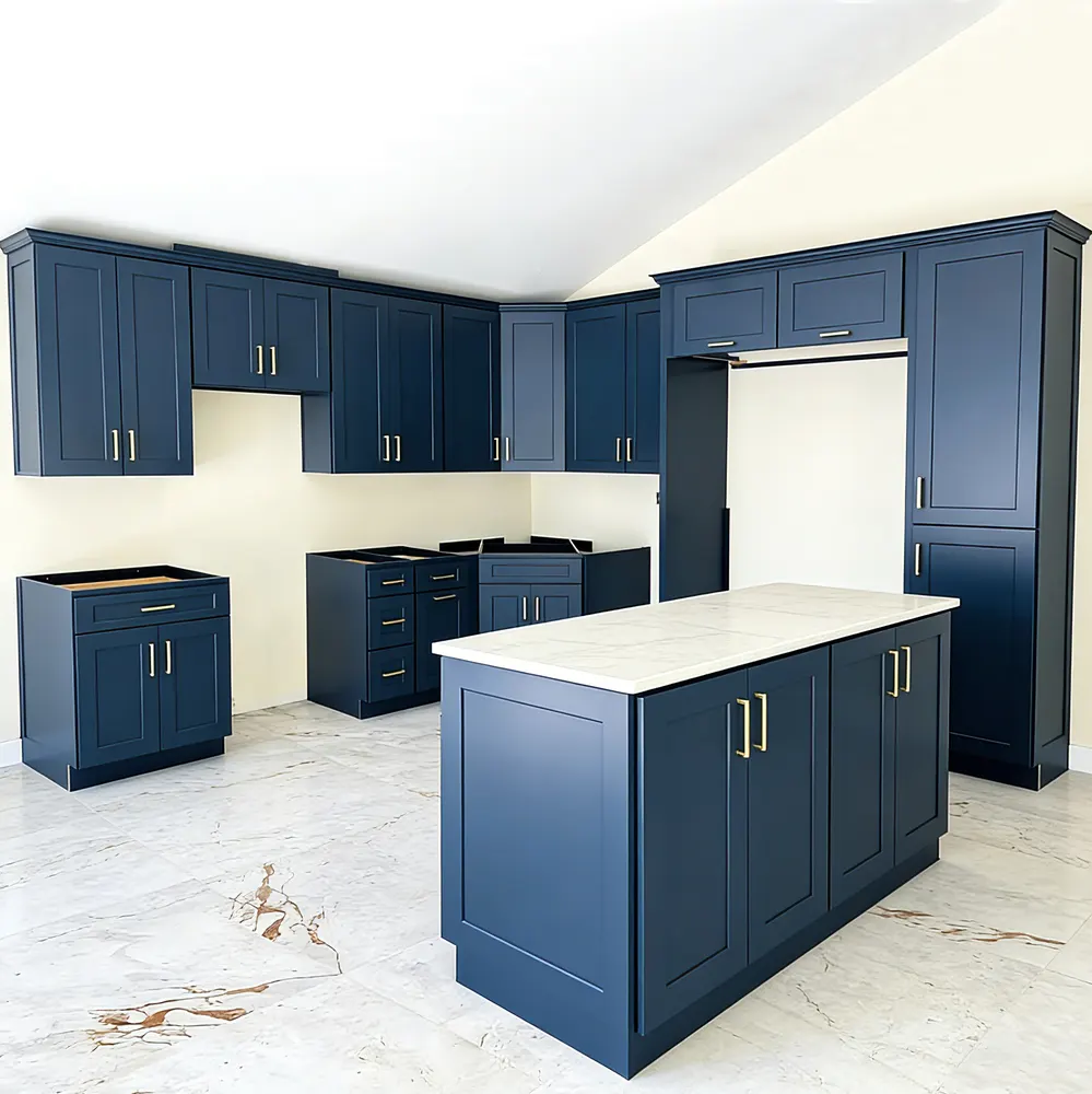 Modern Melamine Modular Kitchen Cabinet Set