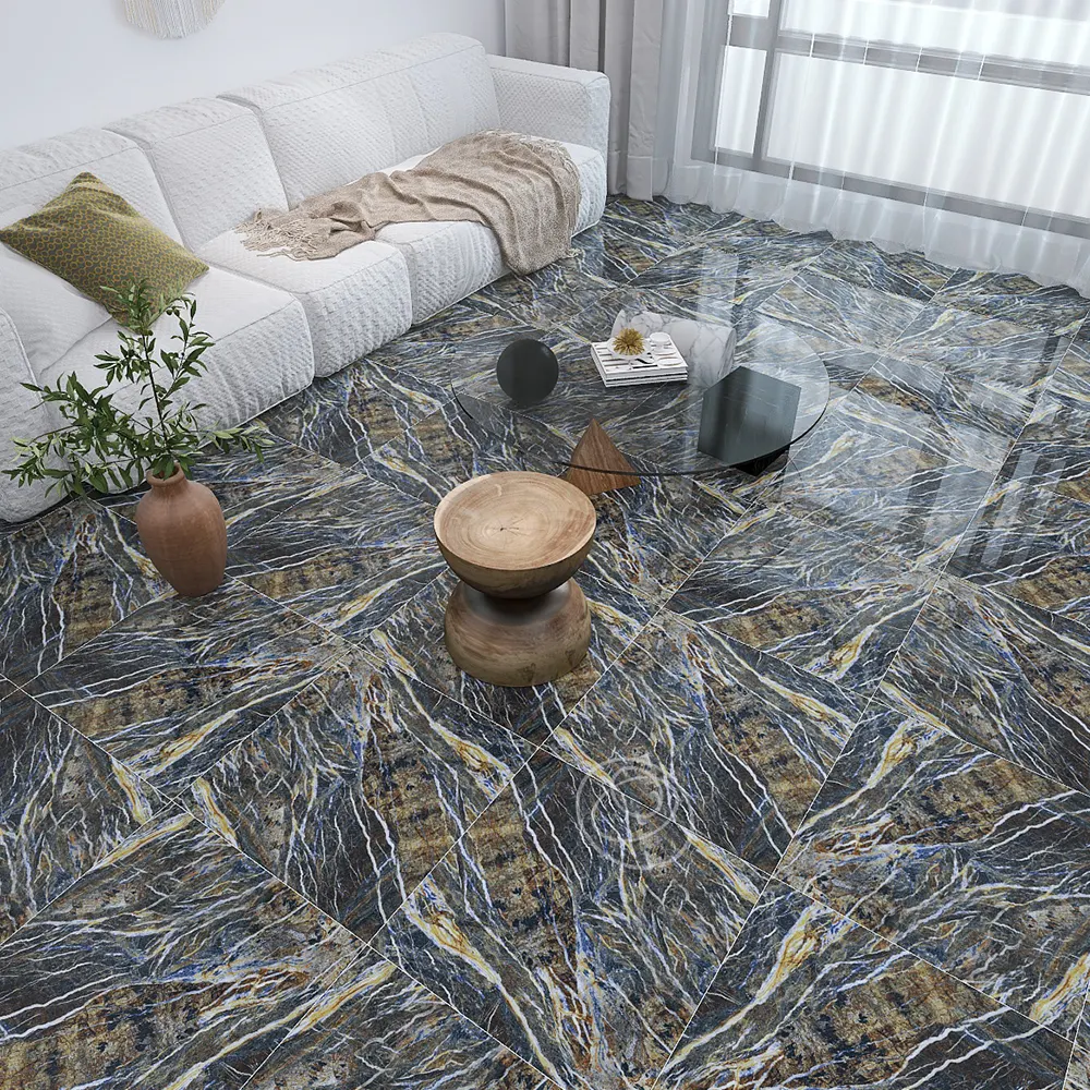 Stone-Look Polished Porcelain Wall Tile 600x600mm