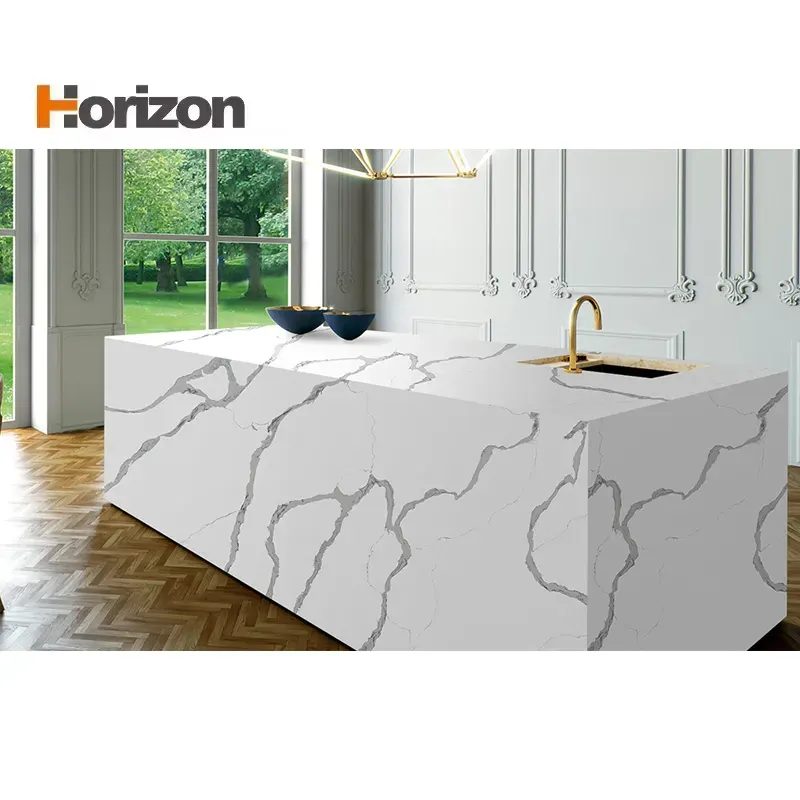 Calacatta Engineered Quartz Slab 3200x1600mm